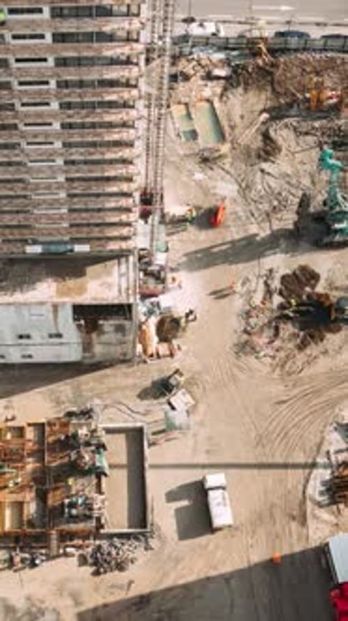 Development Multistorey Residential Building Timelapse