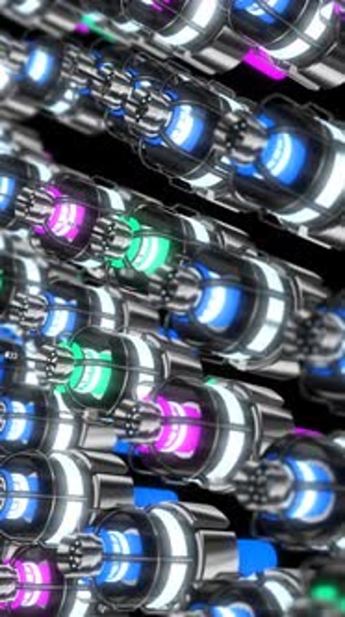 Dynamic Futuristic Technology Grid Loop Background