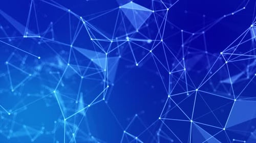 Abstract Digital Network Connection Loop Background