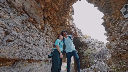 Nature Photographers at Ancient Stone Ruins