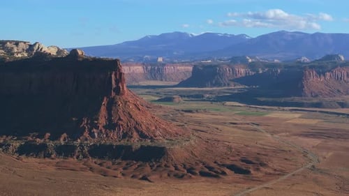 Breathtaking View of Moab's Red Rock Terrain in Utah