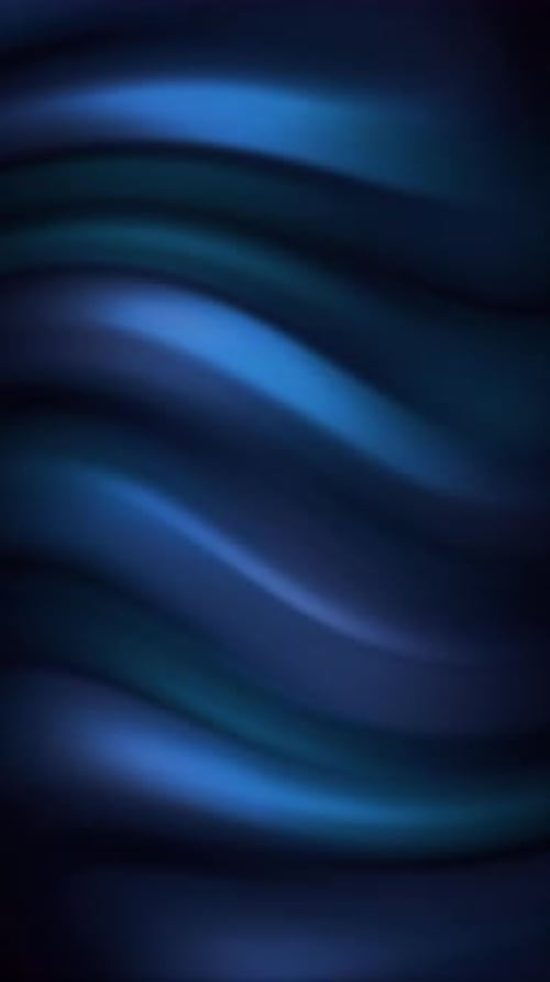 Abstract Fluid Blue Waves Looping Vertical Background Animation