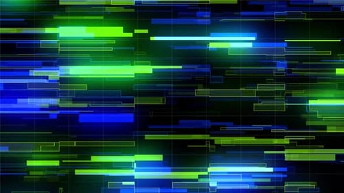 Futuristic Digital Data Stream Animated Background
