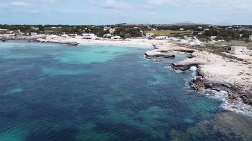 LIDO BURRONE FAVIGNANA ISLAND TRAPANI SICILY BY DRONE