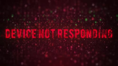 Digital Text Reveal with Futuristic Data Background