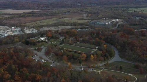 Vue aérienne d'Ault Park, États-Unis.