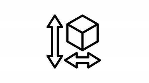 dimension line icon animation