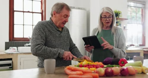 Couple Cooking Healthy Meal Together at Home