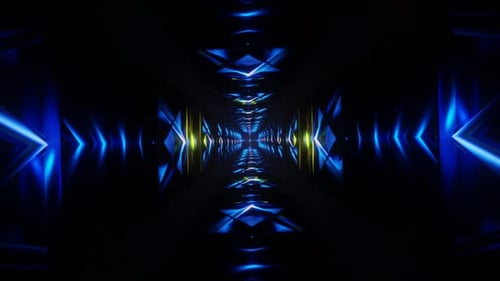 Neonlichter sorgen für einen faszinierenden Tanz in einem pulsierenden VJ-Loop