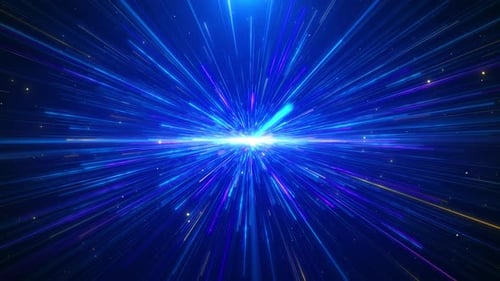 Preisverleihung, Bühne für Partikelwellentanzperformance, Lichtshow, Hintergrund. Datenflussdaten