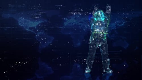 Boucle d'astronaute dansante