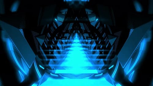 Futuristic Tunnel Background Loop