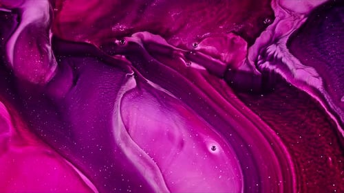 Abstract Fluid Art: Swirling Pink and Purple Hues