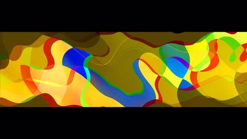 Dynamic Colorful Abstract Liquid Waves Motion Background