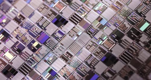 Silicon semiconductor wafer close-up. In electronics, a wafer also called a slice or substrate is a