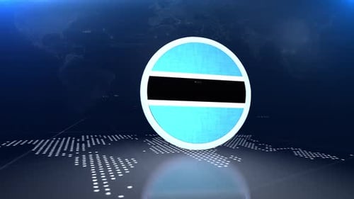 Futuristic 3D Globe Flag Broadcast Opener