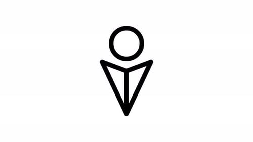 Minimalist User Icon Abstract Reveal Animation