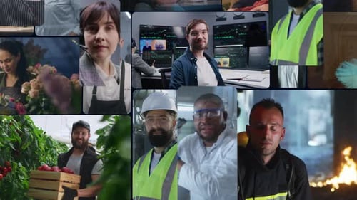 Profesionales en distintas funciones