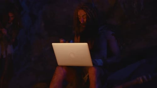 The Concept of a Modern Caveman Explores How Technology Fuses with a Prehistoric Lifestyle