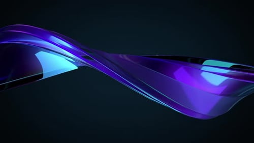 Twisted Colorful Glass Loop