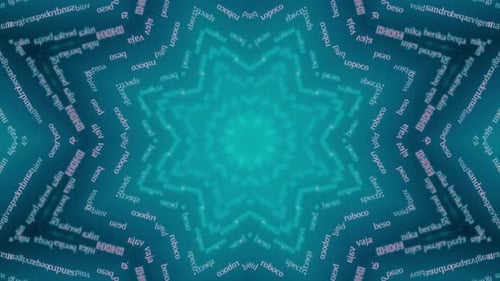 Kaleidoscope Asbtract Particles Loop