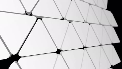 Abstract Geometric Triangles Seamless Loop Background Transition