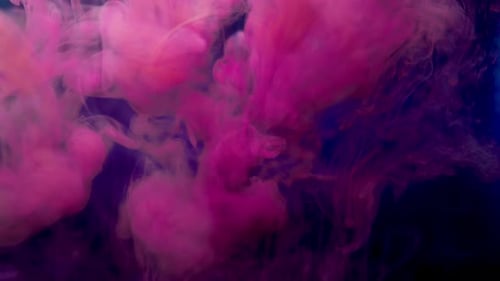 Pink Smoke Cloud in Abstract Swirl