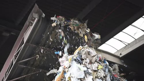 Waste Sorting Facility Trash Conveyors