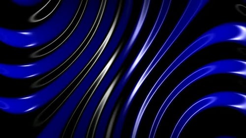 Fluid Glossy Blue Abstract Waves Motion Background