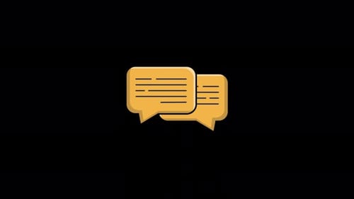 Animated Communication Speech Bubbles Icon