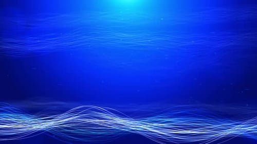 Futuristic Blue Abstract Wavy Lines Particle Background