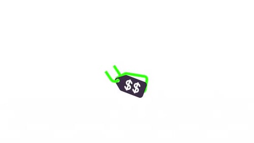 Vidéo d'animation de l'icône du symbole des prix
