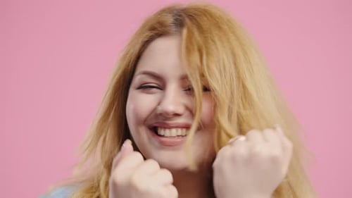 Blonde Woman Smiling