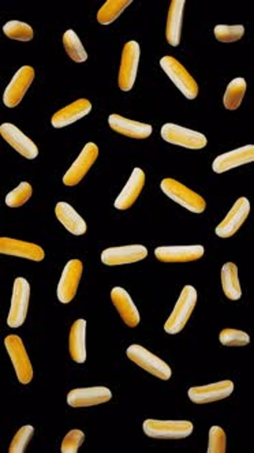 Falling Yellow Sprinkles Motion Background