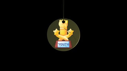 Golden Trophy Shatter Reveal for Youth Awards