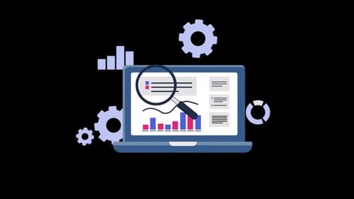 Data Analysis Concept Animation Video - Transparent