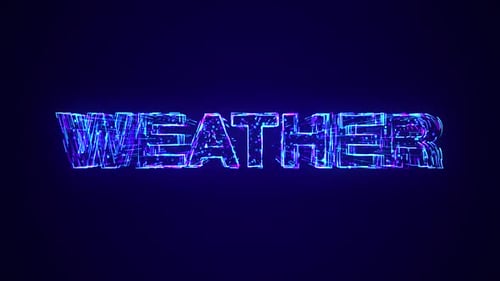 Glowing Tech Weather Title Reveal
