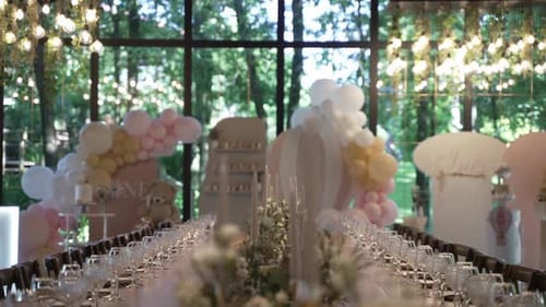 Elaborate Table Setting For Birthday Celebration