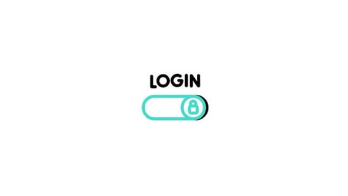 Animiertes Login-Symbol