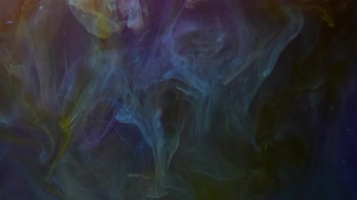Abstract Ink Color Splash Liquid Wave Background Dark Color