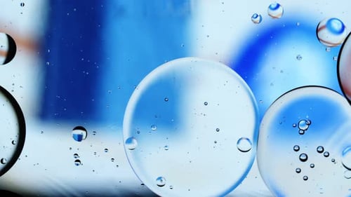 Abstract Colorful Food Oil Drops Bubbles 40
