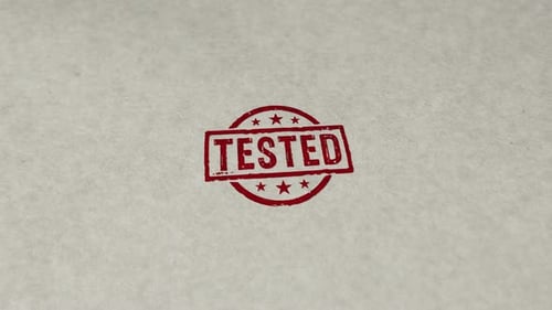 Tested stamp and stamping loop