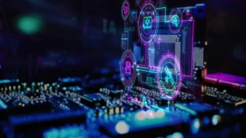 Controlling Systems Using a Microprocessor Infographics in 3D Space