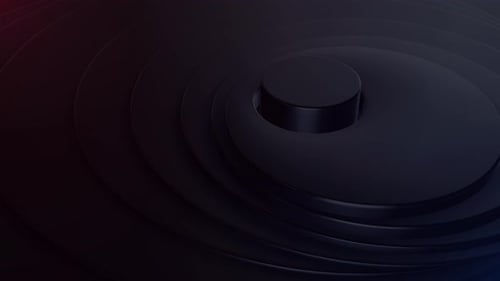 Abstract Dark Geometric Circle Reveal Logo Intro