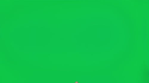 Male Hand Touching Clicking Tapping Sliding and Swiping on Chroma Key Green Screen Background