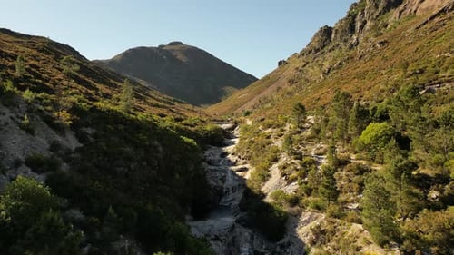Aerial video of the Panda-Grace National Park, Portugal