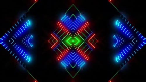 Vibrant abstract neon light pattern