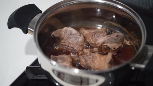 Boiled pork spare ribs