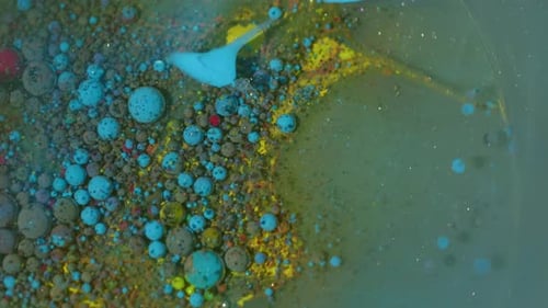 Paint Flow Sparkling Oil Ink Glitter Bubble Mix