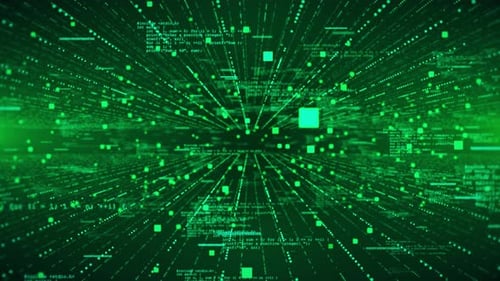 HUD Cyber Space Finance Display Big Data Block Chain Server Hispeed Internet Technology Background